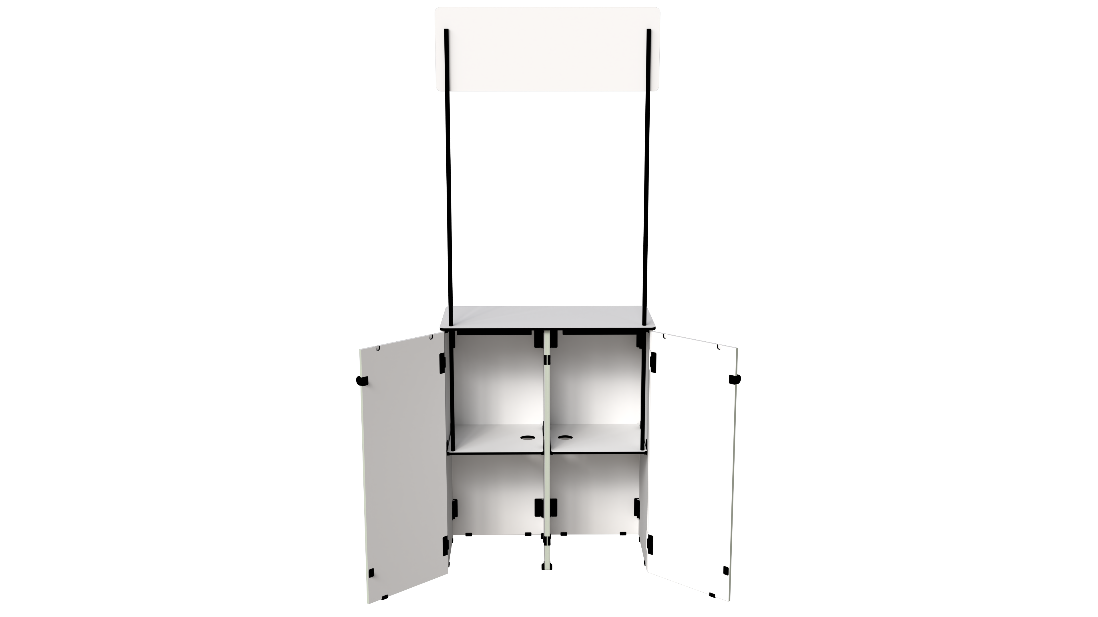Portable exhibition counter